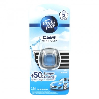[PRE ORDER ONLY ETA 12-14 Working Days] AMBI PUR CAR MINI CLIP 2.2ML SKY BREEZE