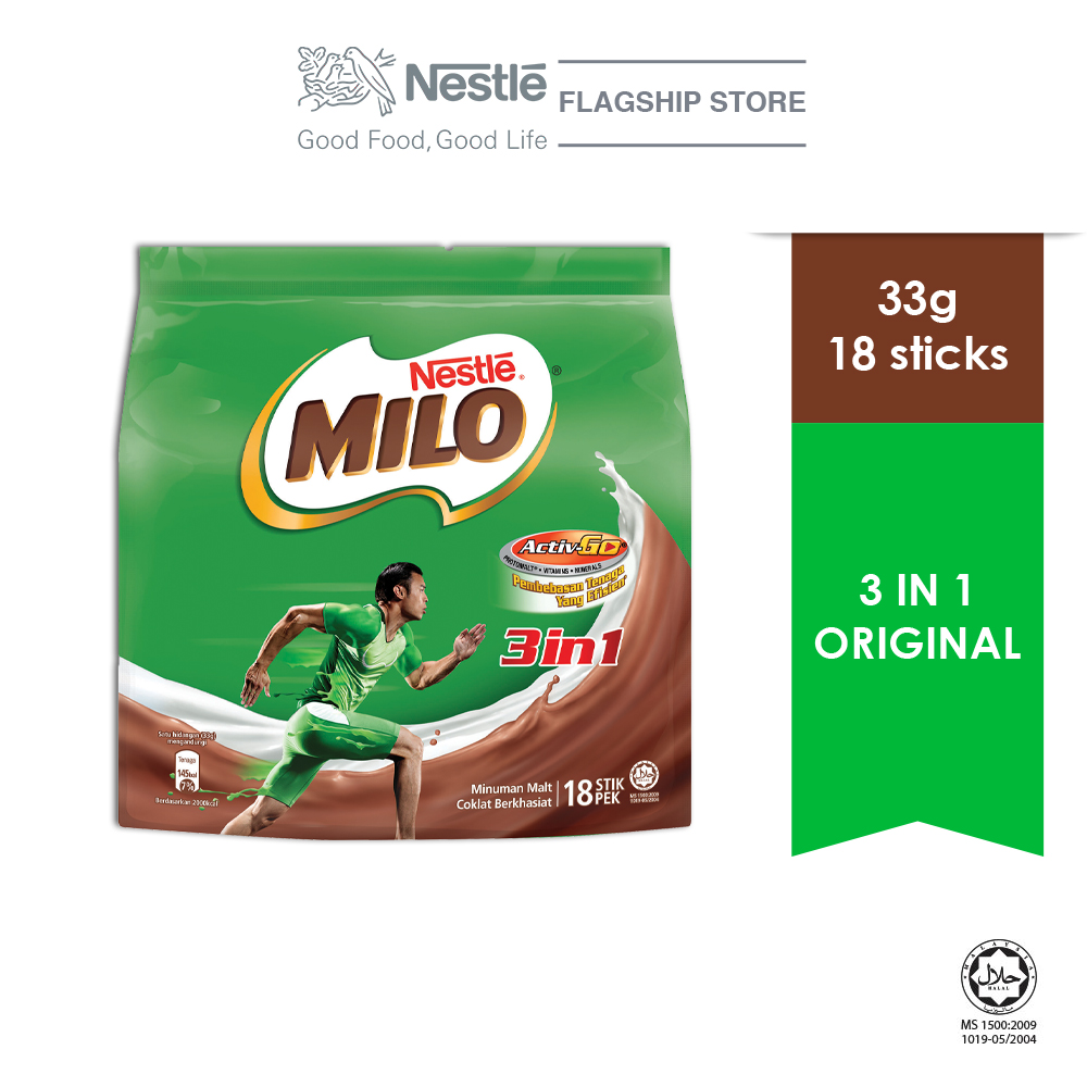 NESTLE MILO 3IN1 ACTIV-GO KWAVE 18 Sticks 33g x 24 packs