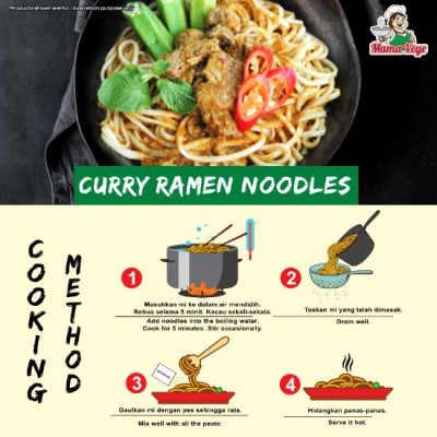 [PRE-ORDER ONLY] MAMAVEGE Vegetarian Ramen Mi Goreng Kari (20Pack Carton)