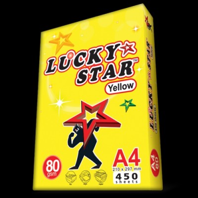A4 Paper Lucky Star 80gsm Copier Paper (450'S Ream)