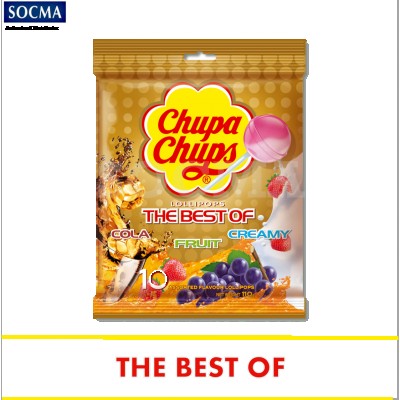 CHUPA CHUPS THE BEST OF BAG 12X10SX11G (12 Units Per Carton)