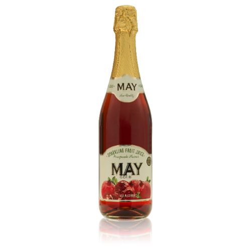 MAY Pomegranate Sparkling Juice 750ml Bottle (12 bottles per carton) Imported from Spain