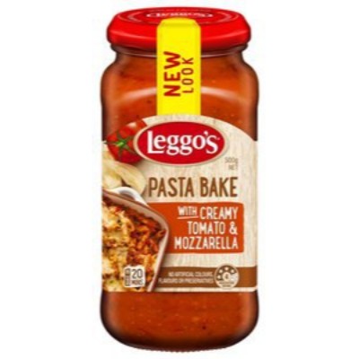 LEGGO'S Pasta BakeCreamy Tomato & Mozzarela 500gm Bottle (6 Units Per Carton)