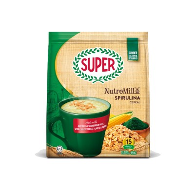 [PRE ORDER ONLY ETA 12-14 Working Days] SUPER NUTREMILL CEREAL SPIRULINA 30GX15SAX24P MY