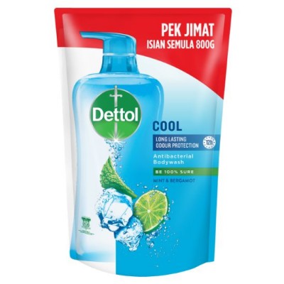 [PRE ORDER ONLY ETA 12-14 Working Days] DETTOL SHOWER GEL COOL REFILL POUCH 850G (J)