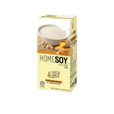 HOMESOY BROWN SUGAR SOYA MILK 1 litre Drink Minuman
