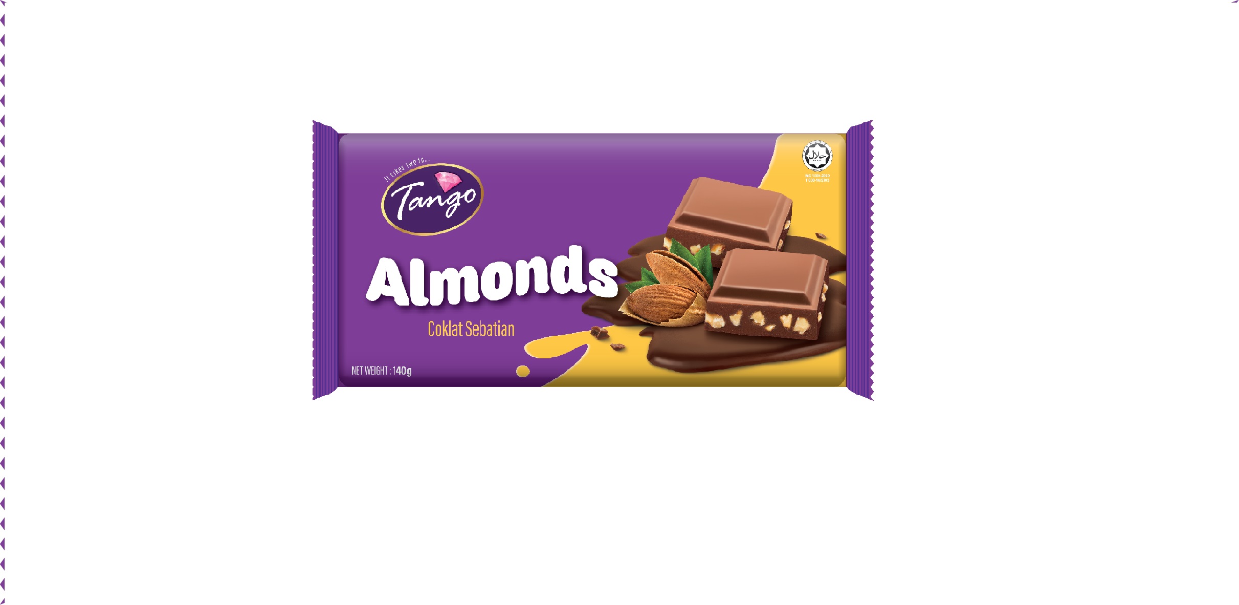 TANGO 140G ALMOND BAR (10 Units Per Outer)