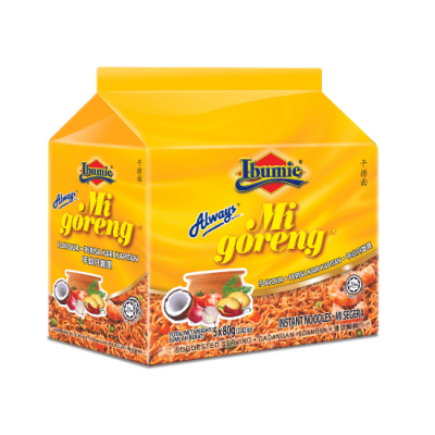 Ibumie Always Mi Goreng Kari Kapitan (80g x 5) x 12 Units