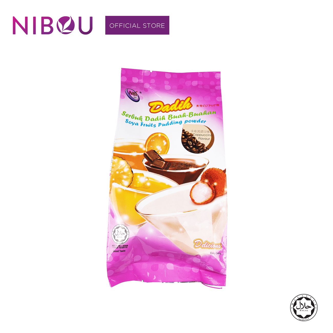 Nibou (NBI) DADIH Soya Fruits Cappuccino Pudding Powder (380gm X 24)