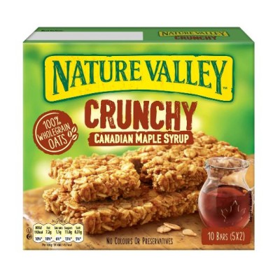 NATURE VALLEY Crunchy Bars - Canadian Maple Syrup 252gm (12 Boxes per Carton) Imported from United States