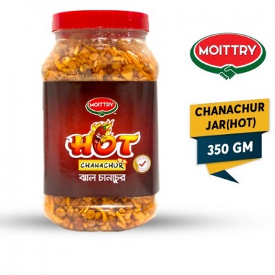 MOITTRY HOT CHANACHUR   BOMBAY MIX  JAR - 350 GM