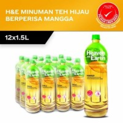 [PRE ORDER ONLY ETA 12-14 Working Days] Heaven & Earth Mango Green Tea PET 1.5l x 12