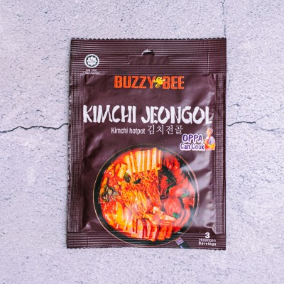 HALAL BUZZY BEE Korean Oppa Can Cook Kimchi Jeongol (Hot Pot) Dry Paste 1x80 Packs (30gm each)
