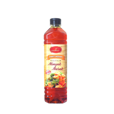 HARVIST Natural Red Palm Cooking Oil 1L PET Bottle (12 BTL CTN)