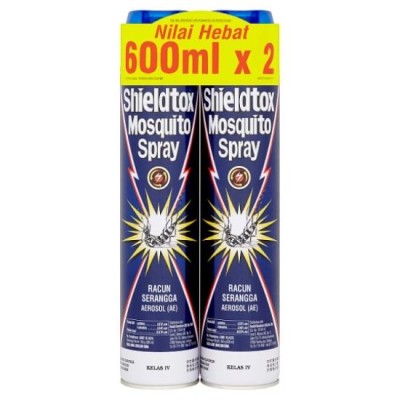 Shieldtox Mosquito Spray Aerosol 2 x 600ml