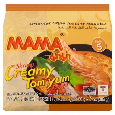 MAMA Shrimp Creamy Tom Yum 5 x 60g