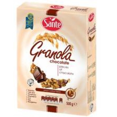 SANTE Granola Chocolate 500gm Box (14 Units Per Carton)