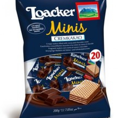 LOACKER Classic Minis Kakao 200gm Pack (6 Units Per Carton)