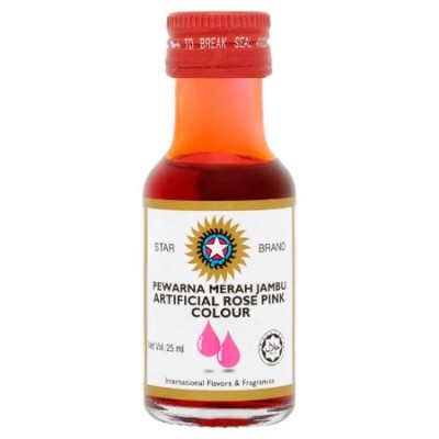 STAR BRAND Food Coloring- Rose Pink 25ml (12 Units Per Carton)