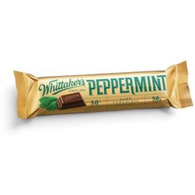WHITTAKER'S Chunks Dark Peppermint50gm Pack (36 units perCarton) (36 Units Per Carton)