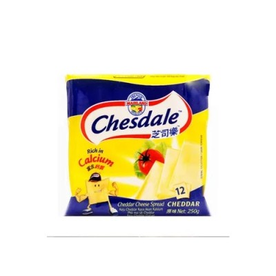 [PRE ORDER ONLY ETA 12-14 Working Days] Chesdale Cheddar Cheese Slices 250g (12s)