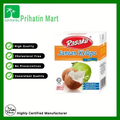 Rasaku Coconut Milk (Oren) 17% 200ml  (24 Units Per Carton)