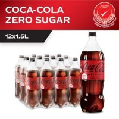 [PRE ORDER ONLY ETA 12-14 Working Days] Coca-Cola Zero PET 1.5l x 12