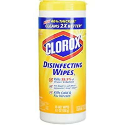 [PRE ORDER ONLY ETA 12-14 Working Days] CLOROX DISINFECTING WIPES CRISP LEMON 12 35CT