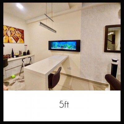 5FT Sparkle Black Series - Wall Mounted Aquarium