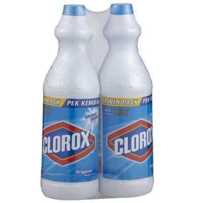 [PRE ORDER ONLY ETA 12-14 Working Days] CLOROX LIQUID BLEACH ORIGINAL TWIN PK 6 2X1 L