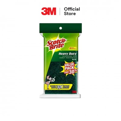 3M Scotch Brite Heavy Duty Scouring Pad (5 Pcs Pack)
