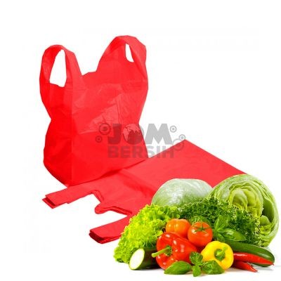 Plastic Bag 16x18 (Chilli Red) (10 Units Per Carton)