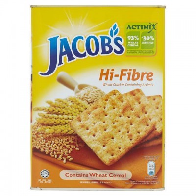 KRAFT JACOB'S HIGH FIBRE WHEAT CRACKER 700G 8 X 700G
