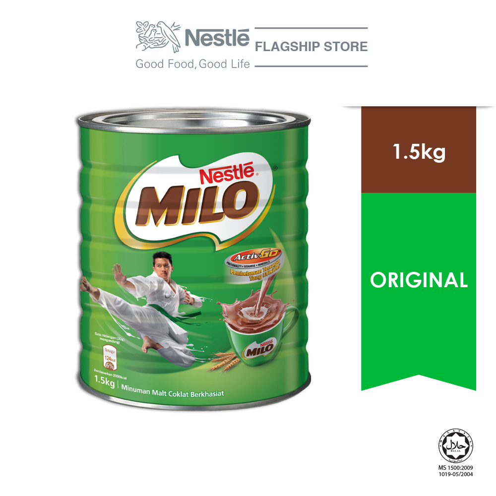 NESTLE MILO ACTIV-GO POWDER Tin 1.5kg x 6 tins (6 Units Per Carton)