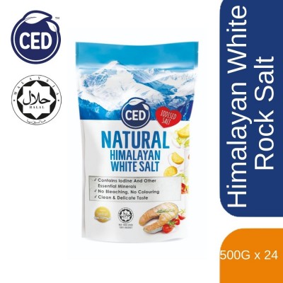CED HIMALAYAN WHITE ROCK SALT 24x 500G