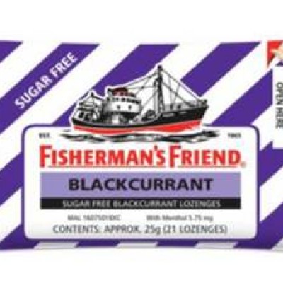 FISHERMAN'S FRIEND Sugar Free Blackcurrant 25gm Pack (24 Units Per Carton)