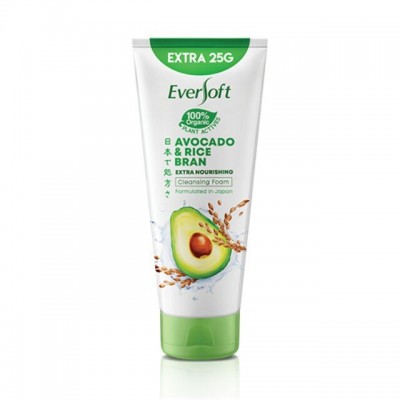 Eversoft facial cleanser avacodo foam 2x12x195g
