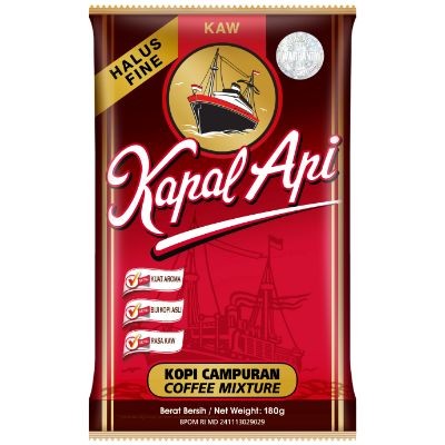 KAPAL API KAW HALUS 180 GR (20PKT X 180G) (20 Units Per Carton)