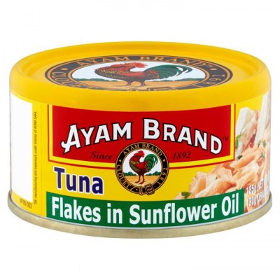 AYAM BRAND TUNA FLAKES IN SUNFLOWER 24 X 150G