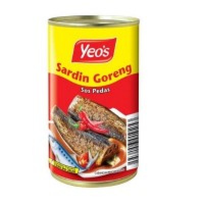 [PRE ORDER ONLY ETA 12-14 Working Days] YEOS FRIED SARDINES SPICY SAUCE 25 x 155g