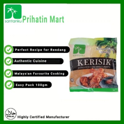 Santanku Toasted Coconut Paste (Kerisik) 100g  (96 Units Per Carton)