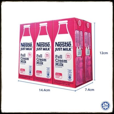 Nestle Just Milk FULL CREAM MILK 6 x 200 ml