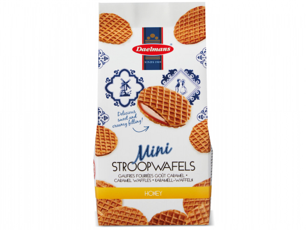 Daelmans Mini Honey-Caramel Stroopwafels (200g)