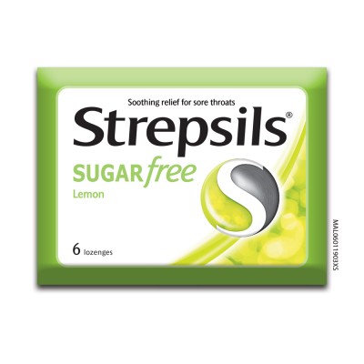 [PRE ORDER ONLY ETA 12-14 Working Days] STREPSILS SUGAR FREE LEMON 6'S