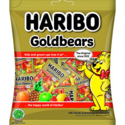 HARIBO Gummies Gold Bears (Part Pack) 200gm Pack (24 Units Per Carton)