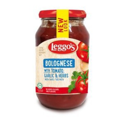 LEGGO'S Bolognese Pasta Sauce 500gm Bottle (6 Units Per Carton)
