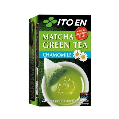 Ito En Matcha Green Tea Chamomile 20s (20 Teabags Per Box) (8 Boxes PerCarton) (160 Units Per Carton)