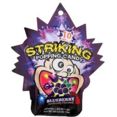 Striking Popping Candy Blueberry 30G 48 x 30g