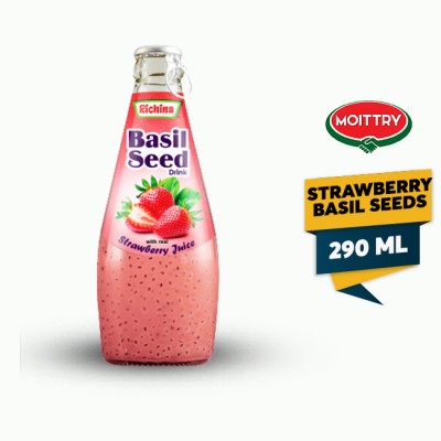 RICHINA BASIL SEED DRINKS STRAWBERRY 290 ML