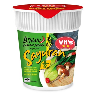 Vit's Bihun Cawan Segera, Perisa Sayuran Pedas (1 Cup)